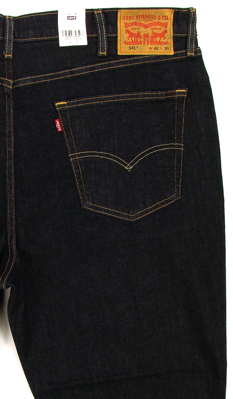 New Levis 541 Men’s Jeans Athletic Taper 42X30 DARK BLUE Stretch FREE SHIPPING