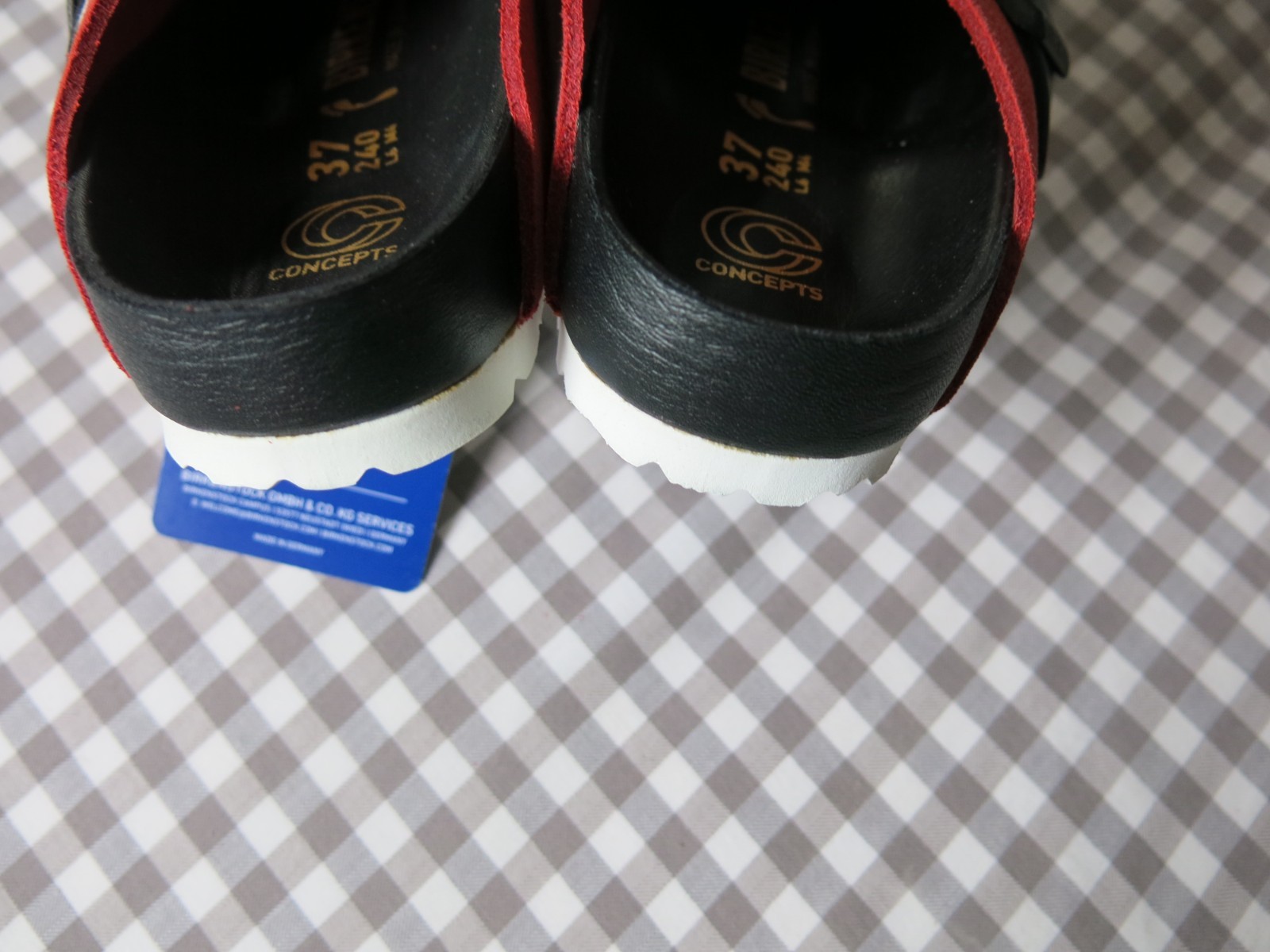 Birkenstock Boston x Concepts leather clogs red EU 37 US 6-6.5 medium/narrow