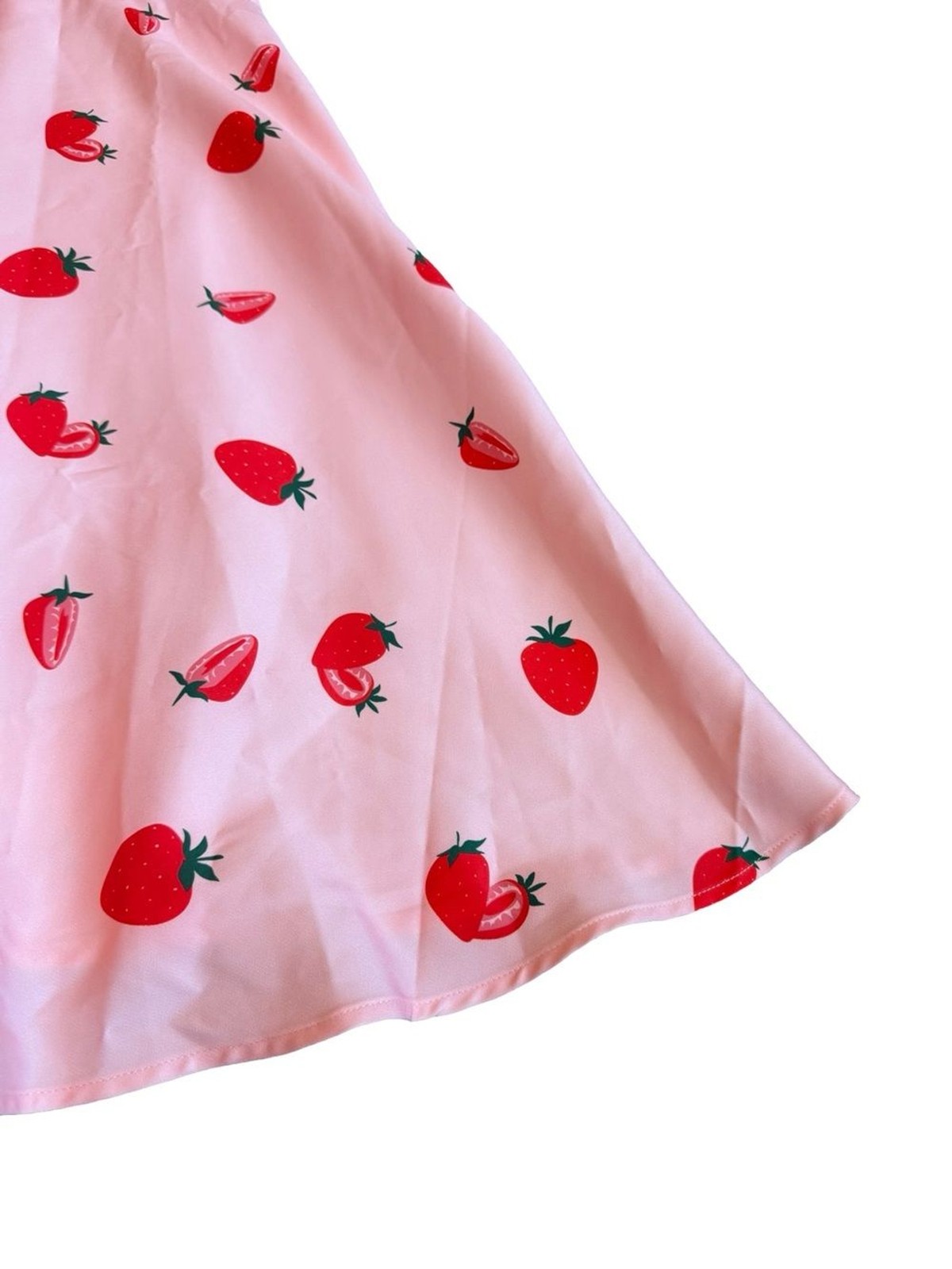 Belle Poque Strawberry Print DressA-Line Retro Pinup Rockabilly Girly Size Large