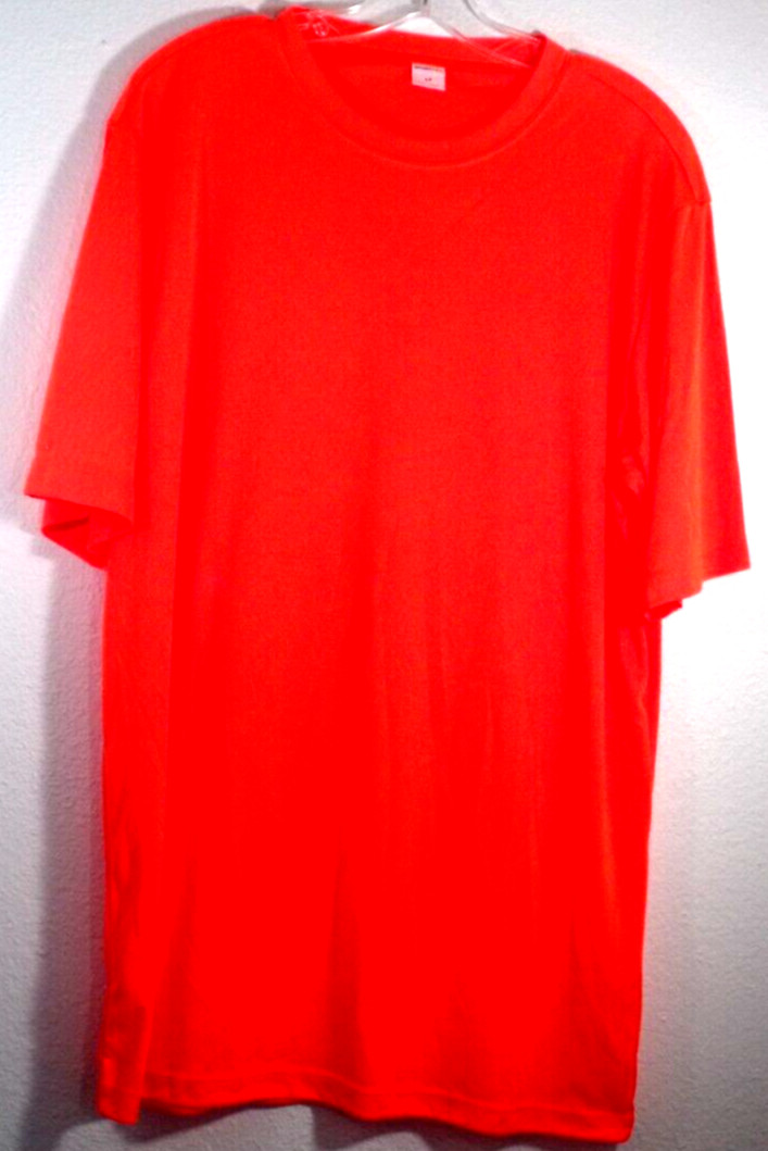 Sport-Tek TST350 Mens Short Sleeve Dri-Fit Large Tall Peformance Orange T-Shirt