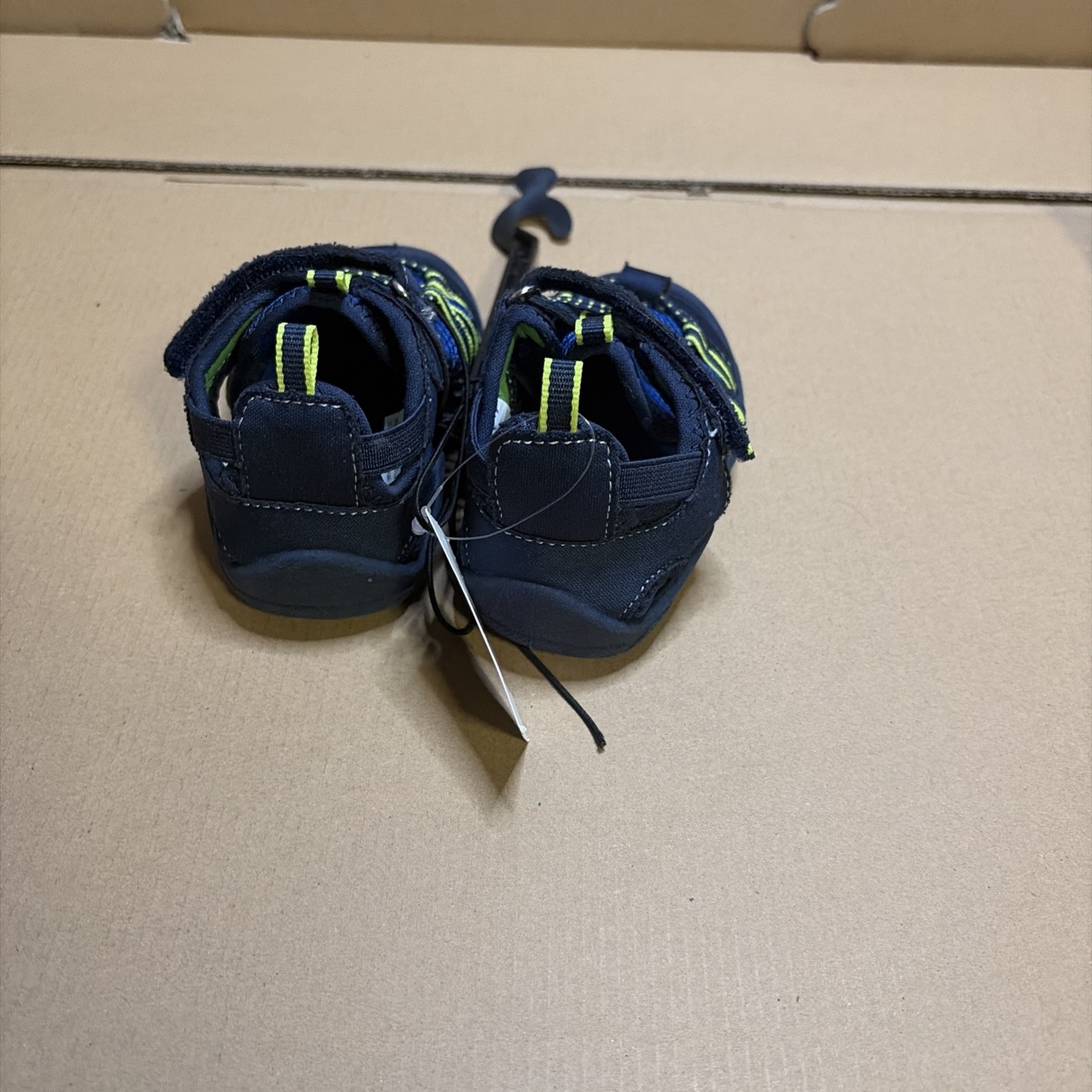 falls creek toddler sling back slip on water shoes camp blue