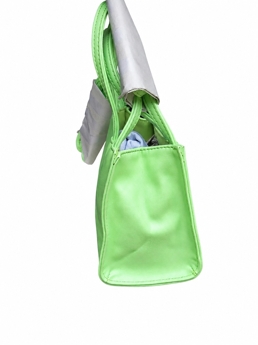 Telfar Small Double Mint Shopping Bag Green Logo Crossbody Tote NWT