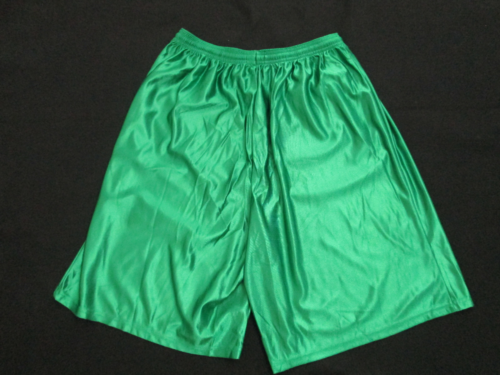 Mens shorts satin Small Medium Large xl 2x 3X NEW 9″ orange green silver Blue