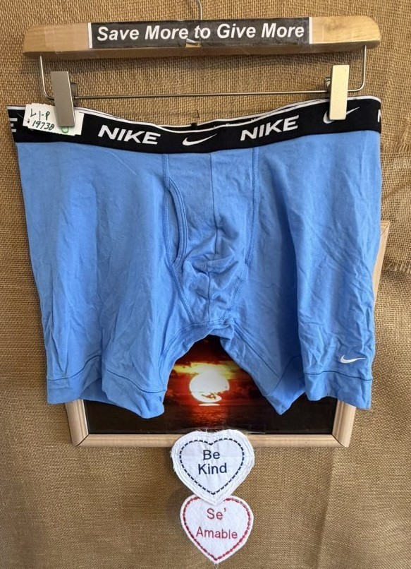 NWOT Nike Dry fit men’s L boxer briefs blue functional-fly stretch Sri Lanka