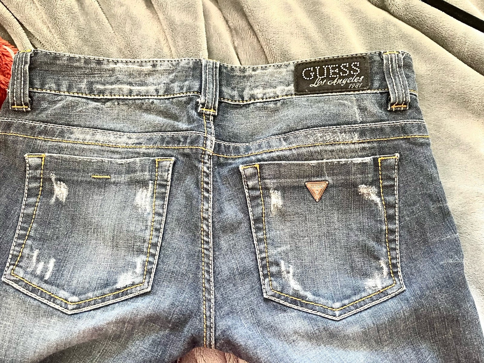 Vintage Guess Daredevil Bootcut Jeans Womens Distressed Low Rise Y2K Flare 30”