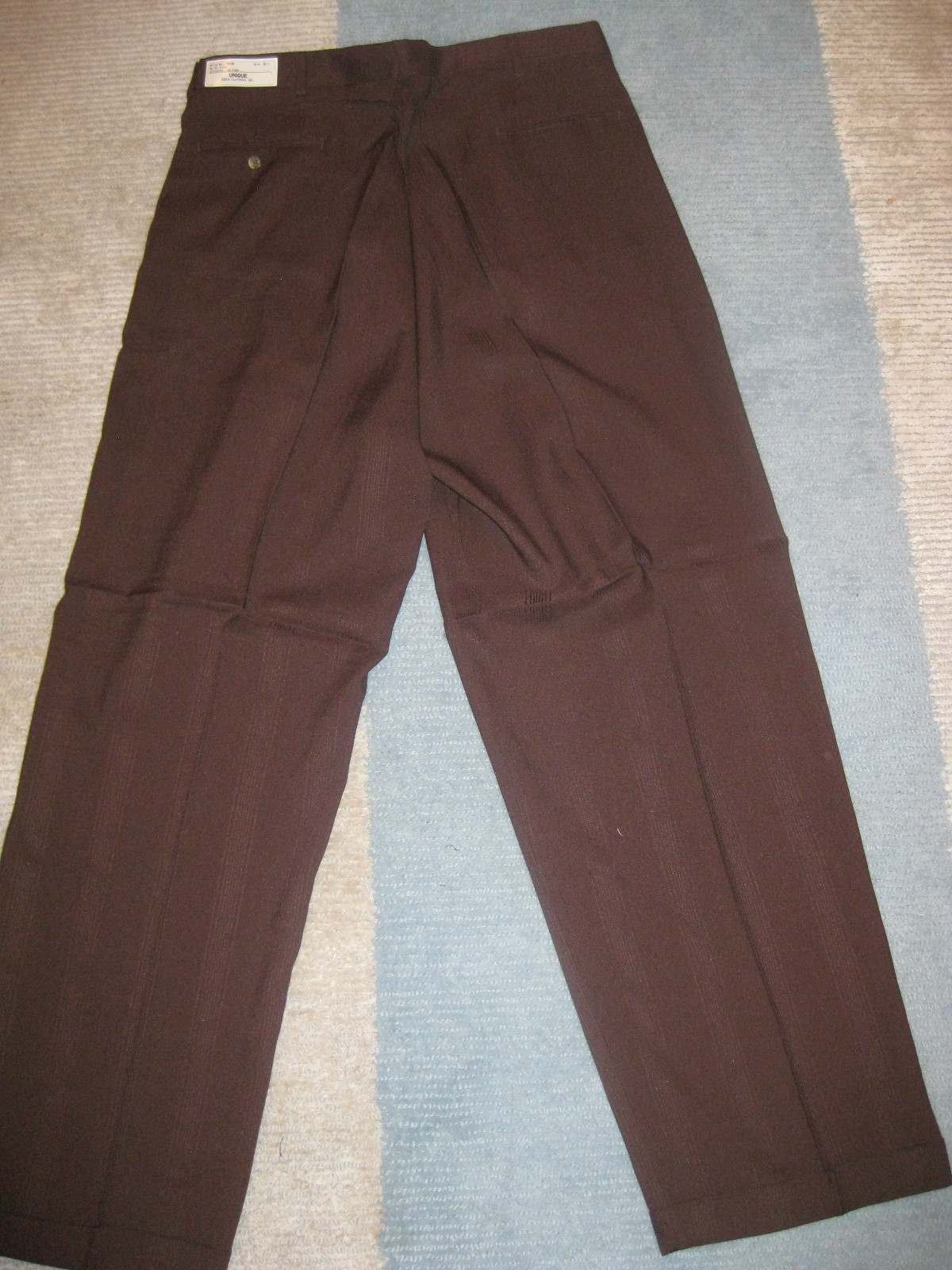 Mens Pants Unique Brown Dress Cuffed 32 34 36 38 40 X 32 Style #3 NEW