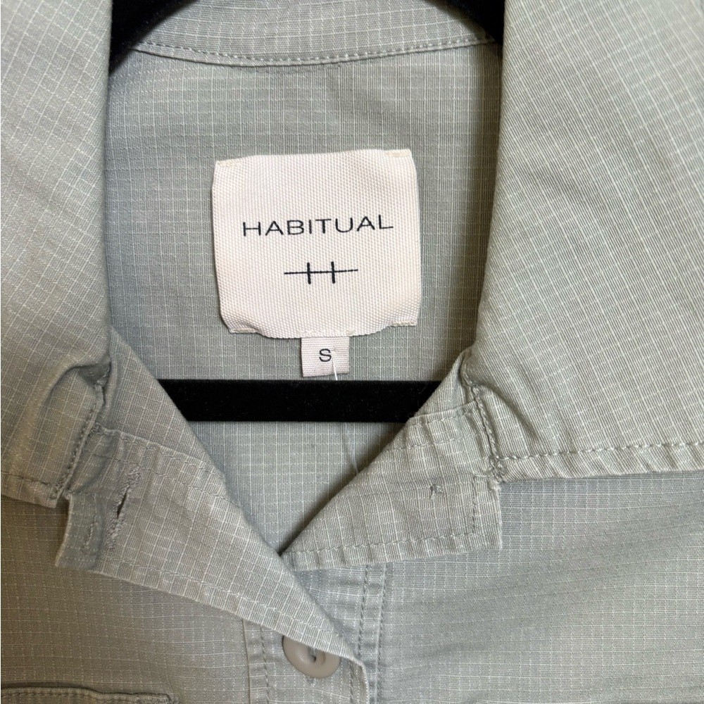 Habitual Green Cropped Short-Sleeve Utility Jacket (Small)