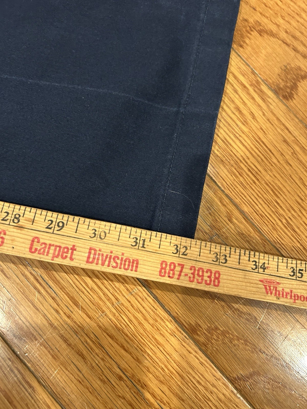 Dickies Relaxed Straight Cargo Pants Mens 32×34 Navy Blue Work Pants WP592DN