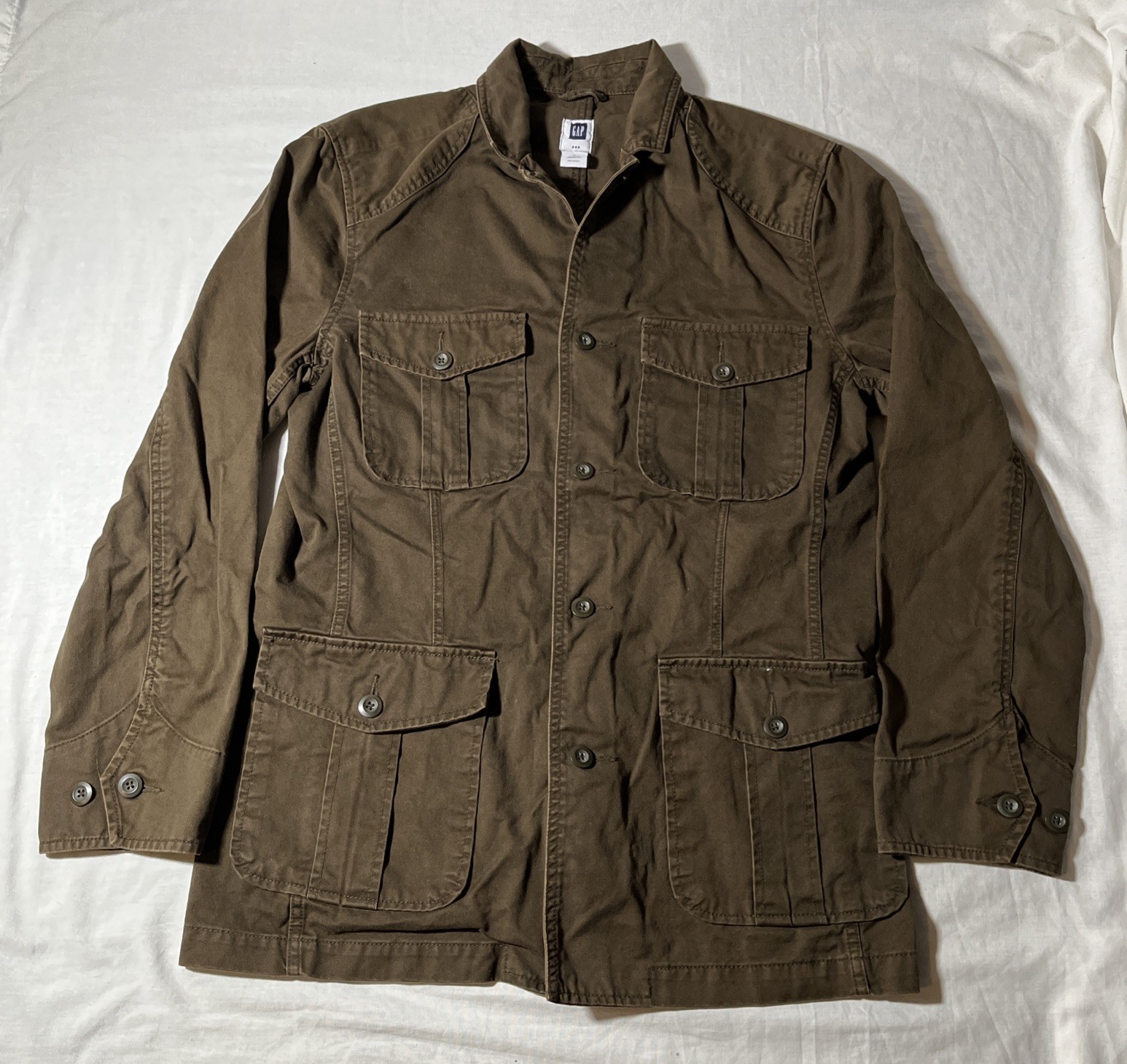 Vintage Gap Brown/Dark Olive Field Jacket Mens Size Large *FREE SHIPPING*