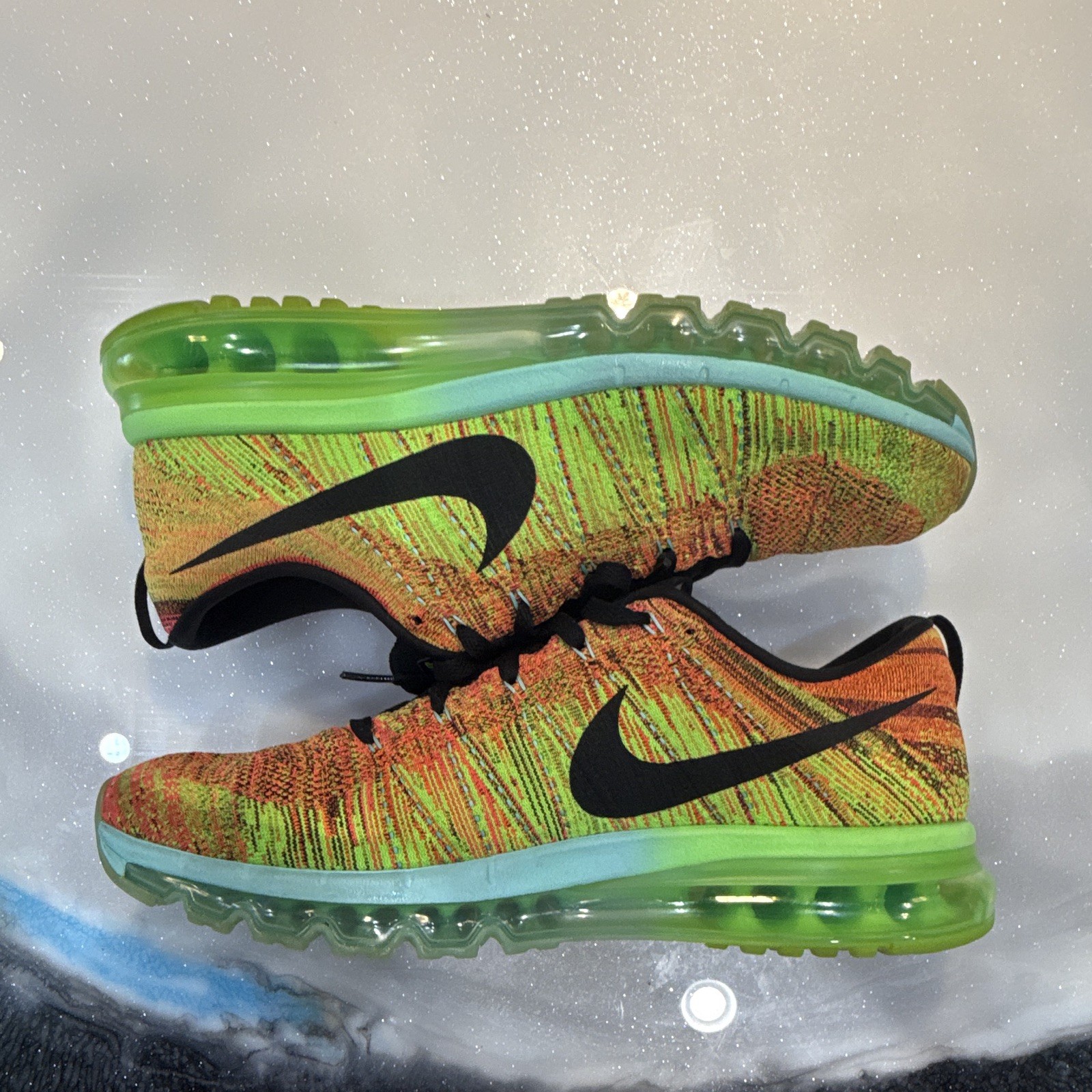Nike Flyknit Air Max Men’s Low Top Lace-Up Running Sneakers 620469-800
