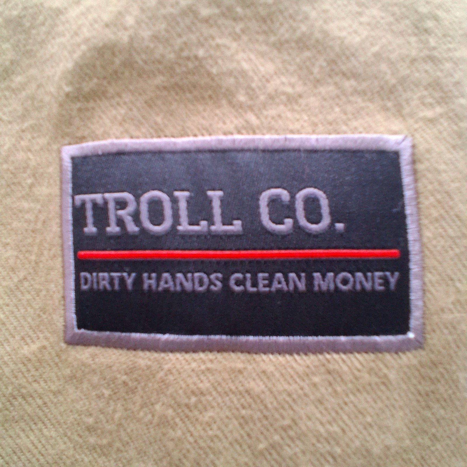 Troll Co Canvas Chore Coat Barn Jacket Mens XL Elbow Patches Lined Green Hooded