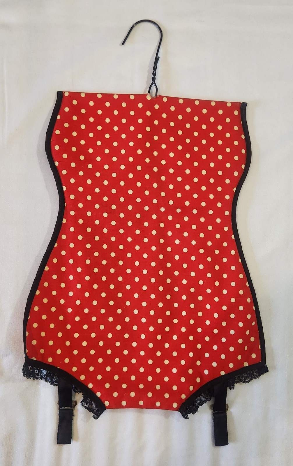 Vintage Lingerie Bag Hangable Shaped Like Lingerie