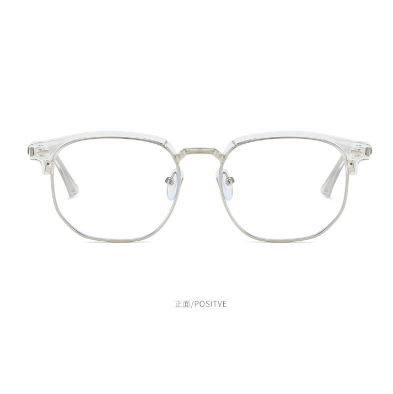 Men Metal Square Photochromic Presbyopic Glasses Full Frame Business Sunglasses