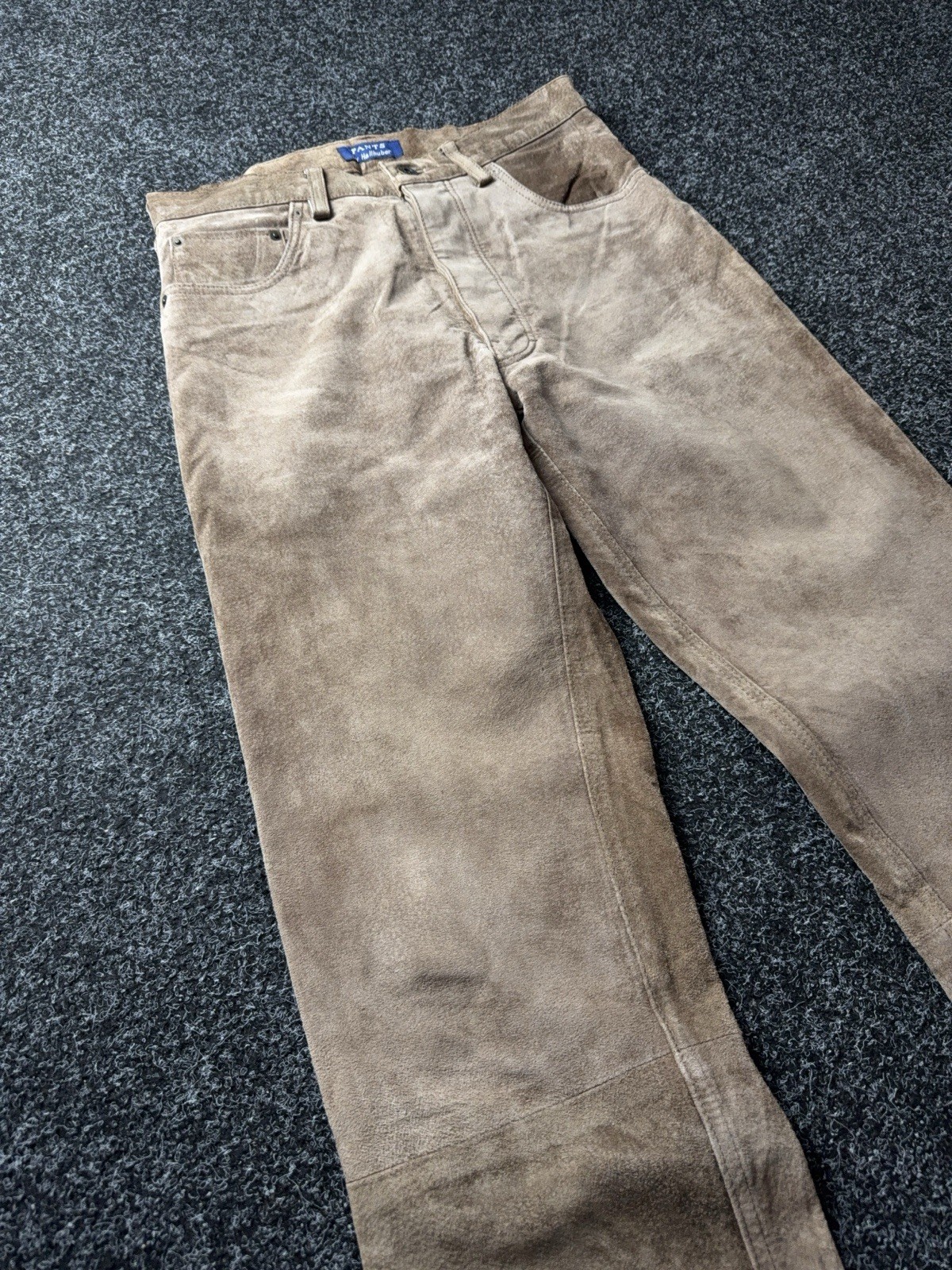 Vintage 00s Retro Western Cowboy Leather Chrome Style Pants Men’s W30 L32 Size