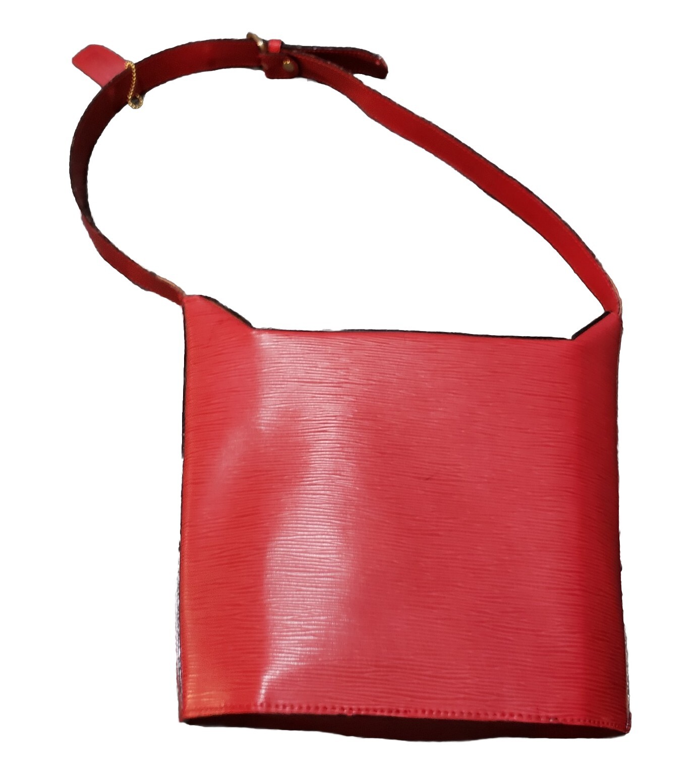 Lorenti Moda Italiana Red Square Box Cross Body Purse Shoulder Bag ~9.5″ x ~8.75