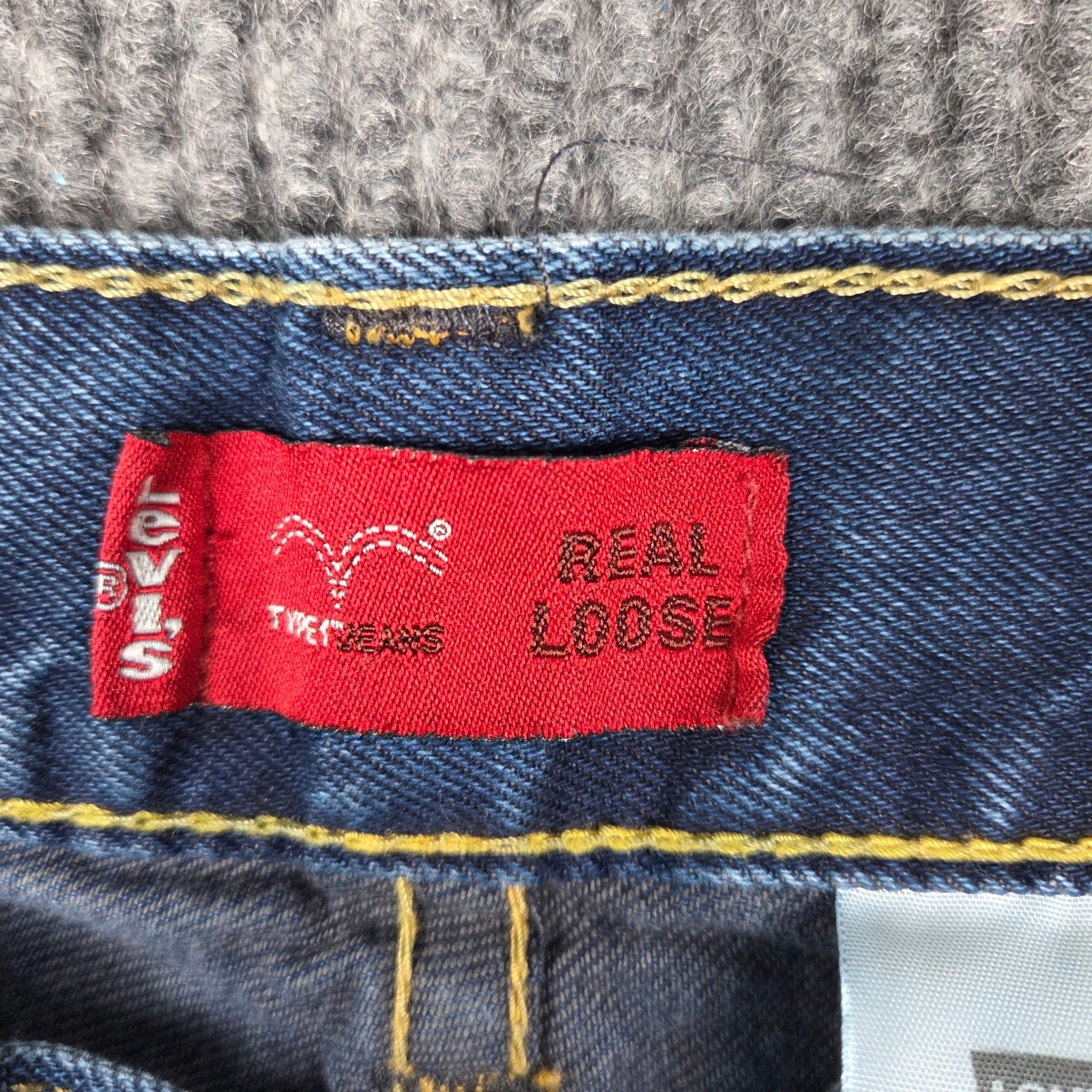 Vintage Levis Type 1 Real Loose Jeans Mens W32 L27 Husky Baggy Wide Leg Denim
