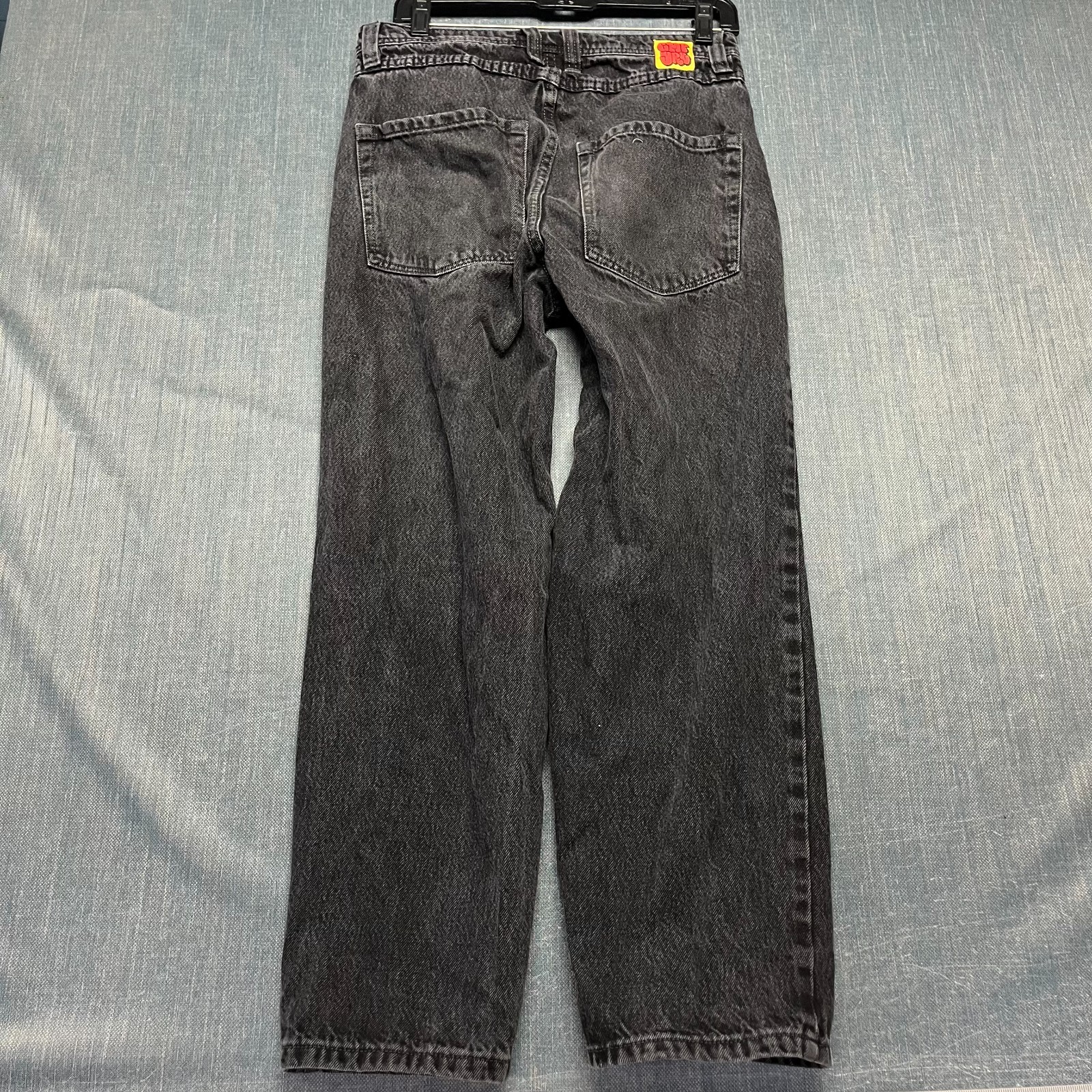 Empyre Men’s Jeans Size 27 Black Acid Wash Loose Fit Y2K Casual Distressed