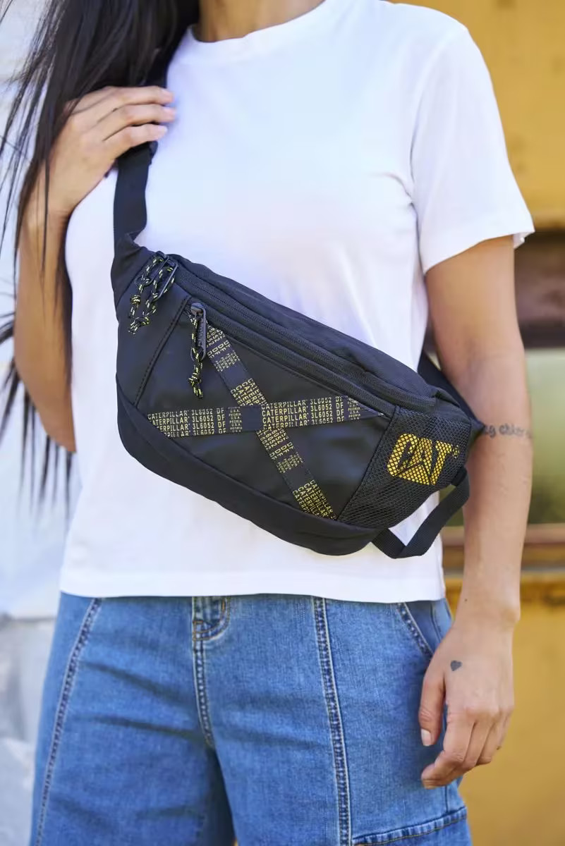 Caterpillar Unisex Sixty Bum Bag Black One Size Accessories