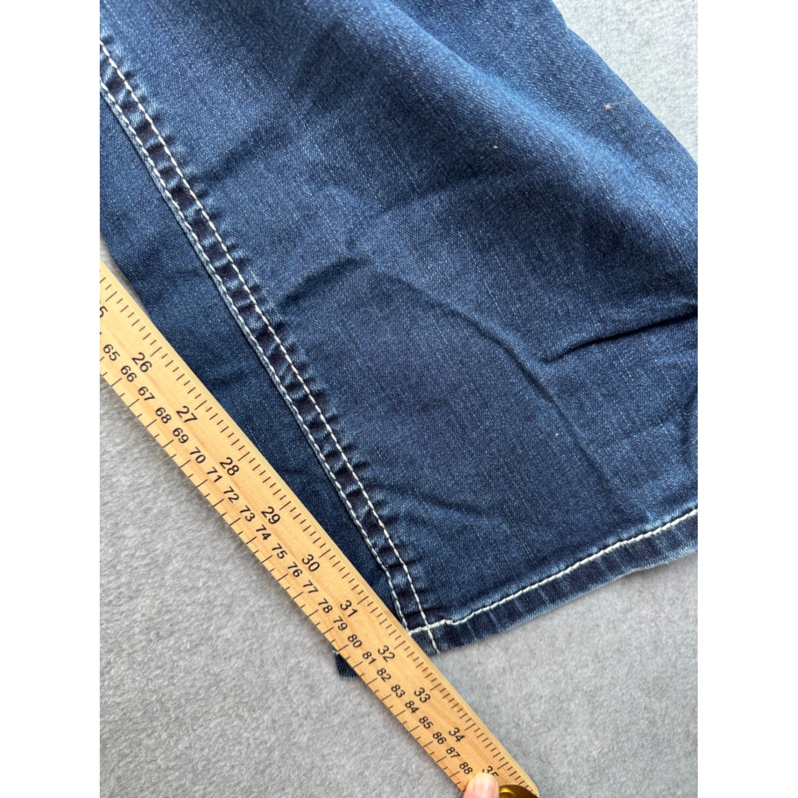 Grace in LA Easy Fit Embroidered Bootcut Jeans Dark Wash Size 34 Womens