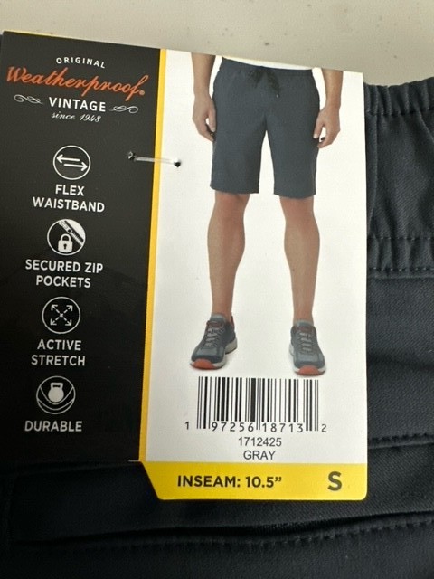 Weatherproof Vintage Men’s Performance Weather-Flex Tech Shorts