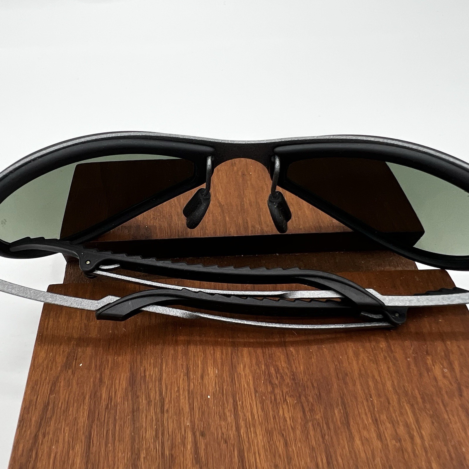 VTG B&L RAY-BAN W2378 G15 MATTE-Gray ORBS COMBO DELUXE Metal Black Rubber NOS