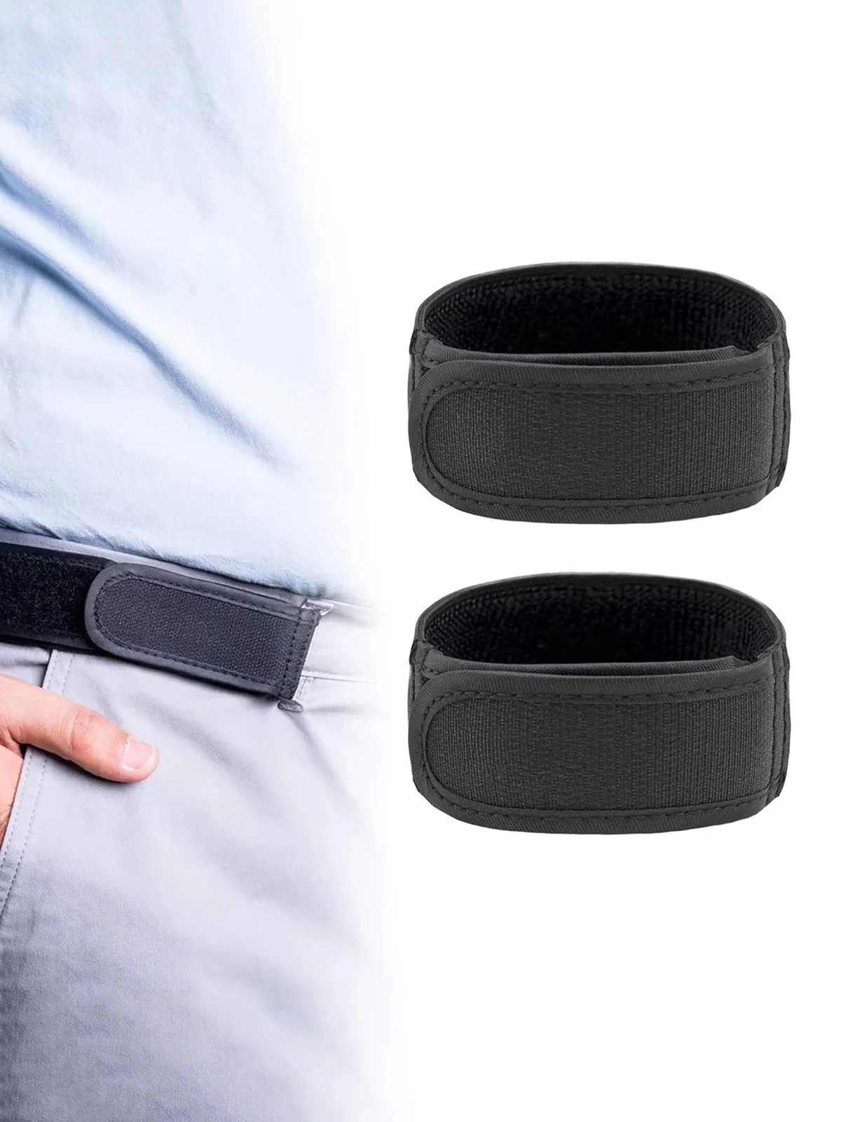 2PCS BeltBro Pro Belt Pairs for Men | Next Gen Buckle-Free Elastic Belt | USA