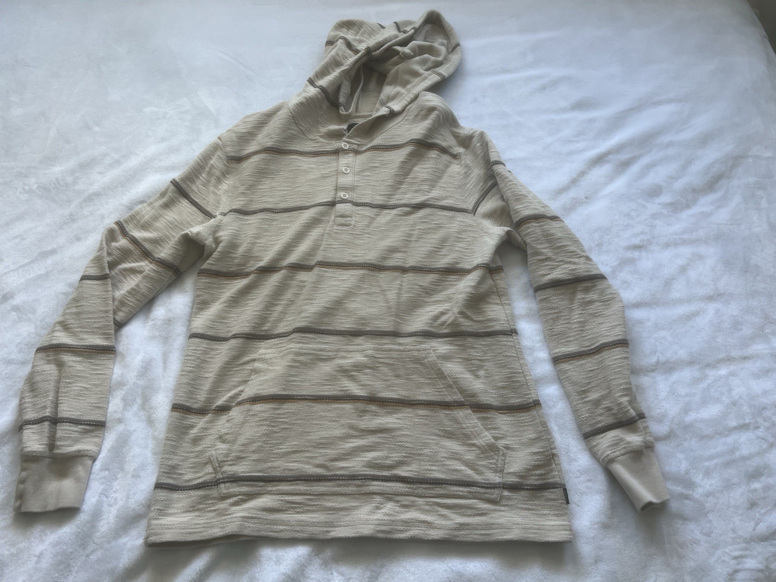 O’Neill Standard Fit Baja Pullover x Light Khaki Size M Knit Beach Lightweight