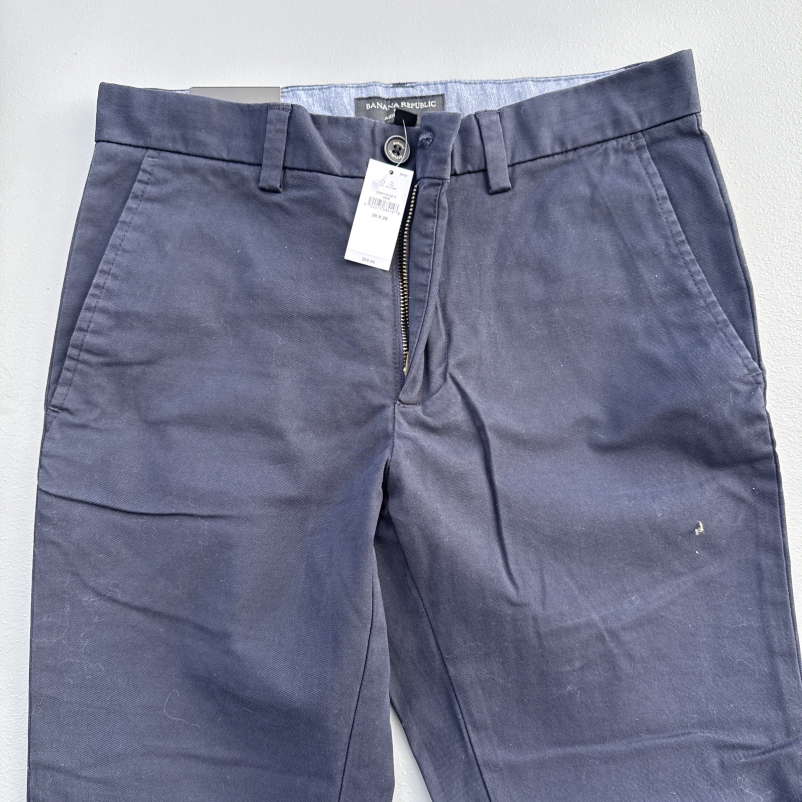 Banana Republic Men’s Navy Aiden Chino Dress Pant 28×28