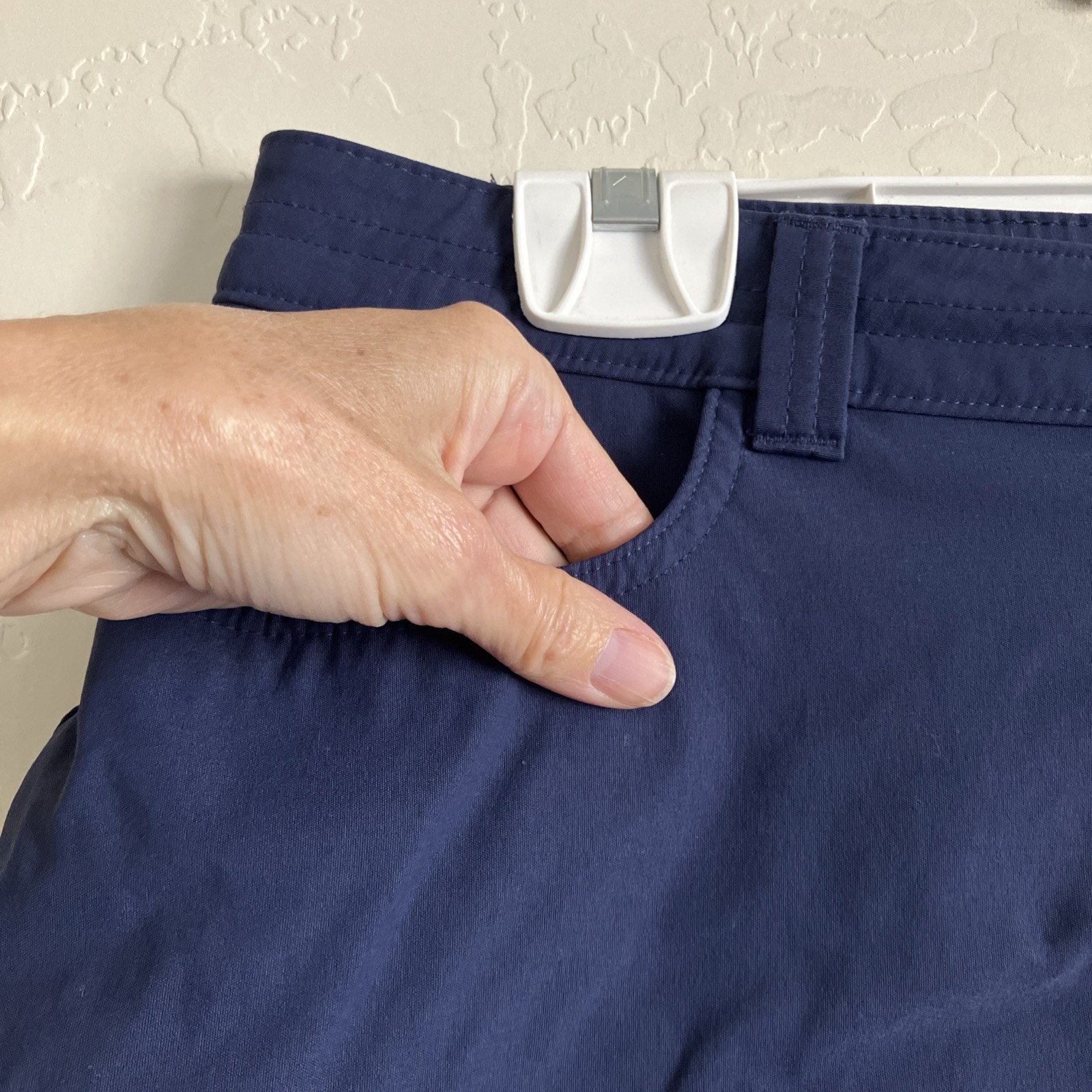 Eddie Bauer Womens 8 Skort Blue Mini Pockets Active Outdoor Hiking Lightweight