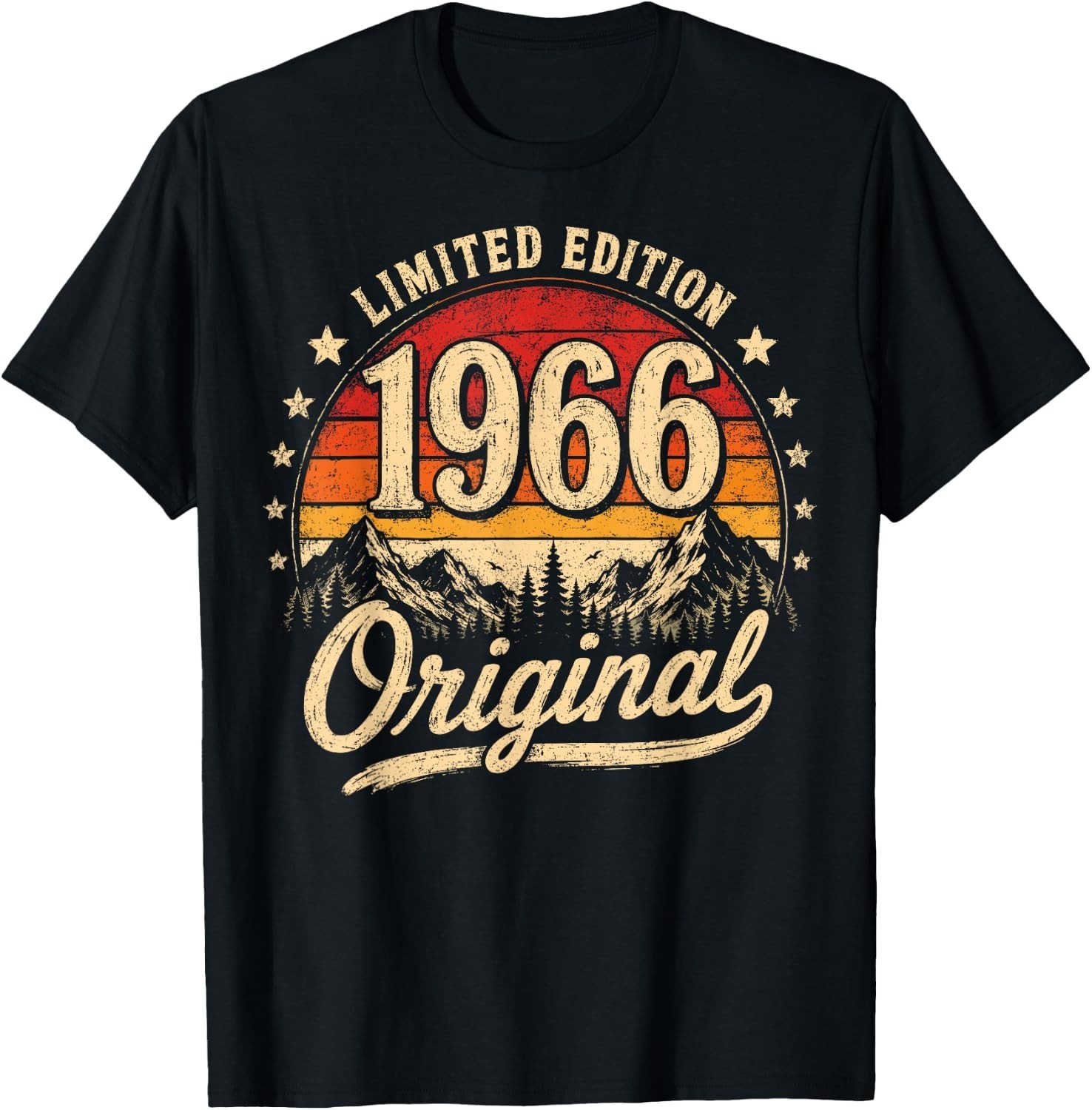 Vintage 1966 60th Birthday T-Shirt Funny 60 Years Old Gift Men Women Tee
