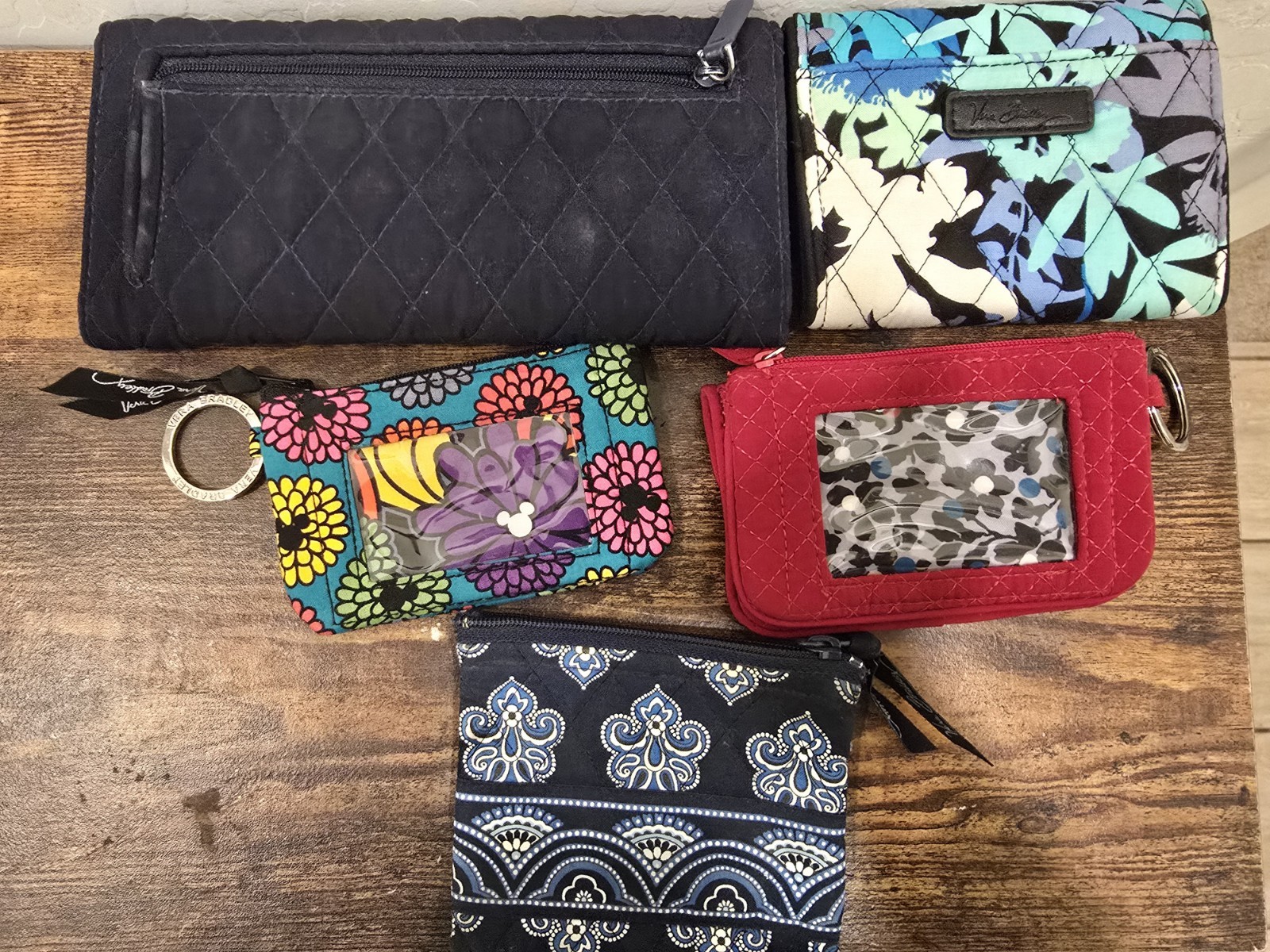 Vera Bradley Multicolor Floral Quilted Bag Lot Backpack Tote Wristlets Zip