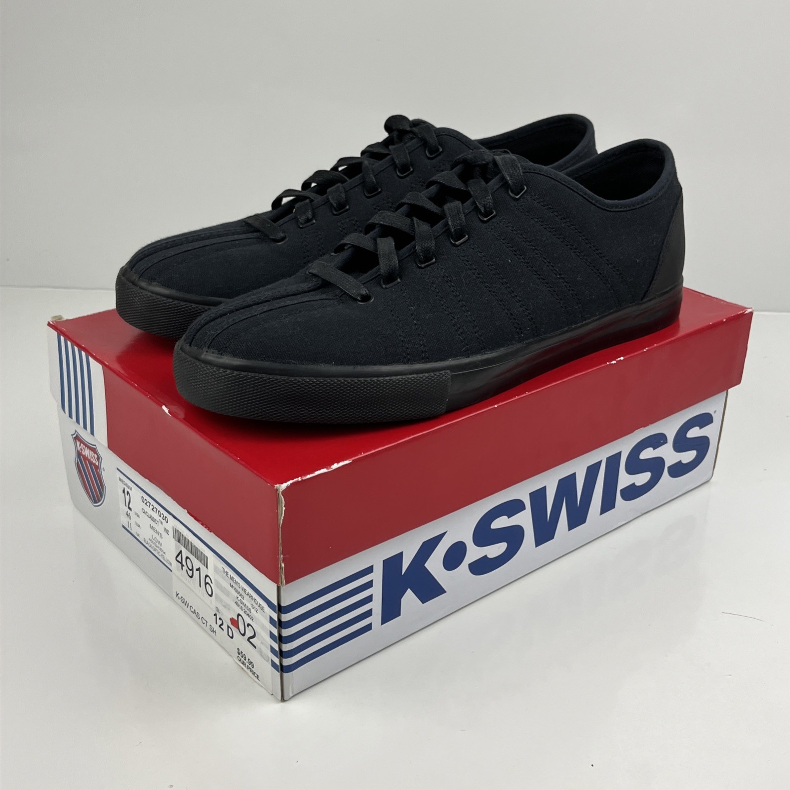 K-Swiss Men’s Classic Sneaker Black/Black kayswiss 02727030 Men’s 12 M