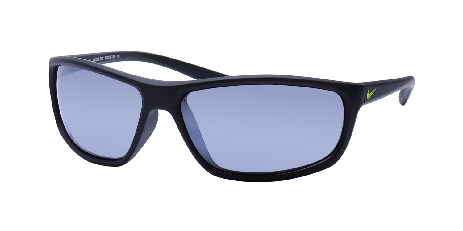 NEW NIKE RABID EV1109 SUNGLASSES 007 WRAP 64-15-135 PLASTIC MENS BLACK FULL-RIM