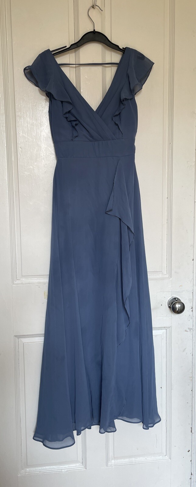 Ever Pretty Sweet Pleated Bodice Ruffle Sleeve Bridesmaid Dress
