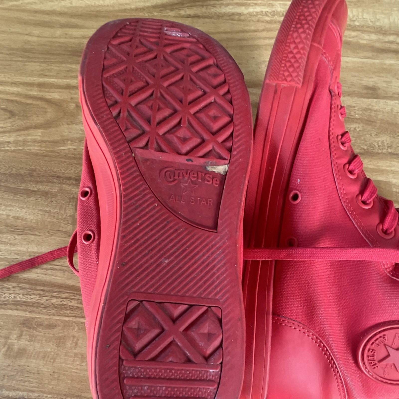 Converse Chuck Taylor Guard Men’s High-Top Sneakers Red/Red Lace-Up 145342C