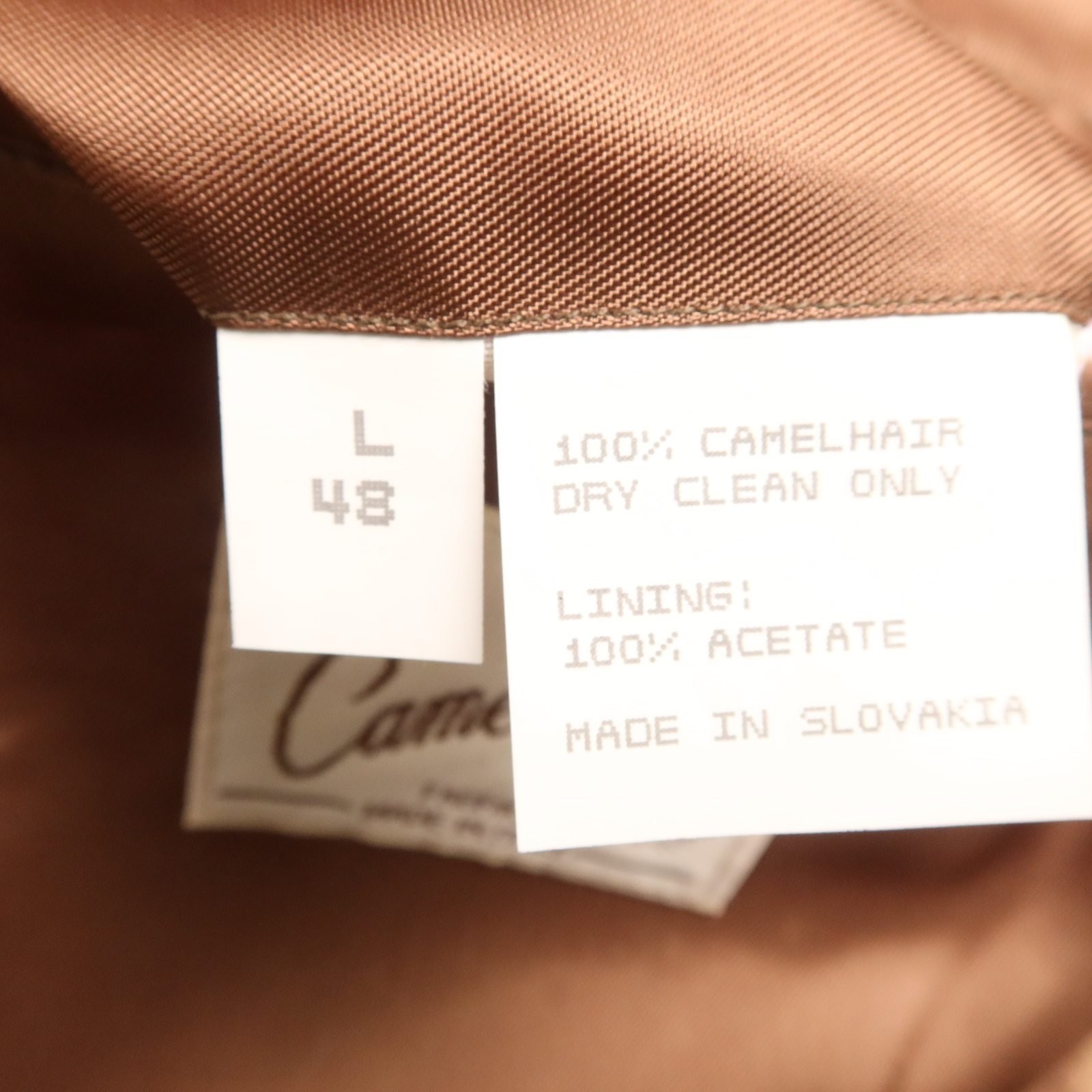 VTG Deansgate Jacket 48L XLT Beige 100% Camel Hair Flannel Soft Blazer
