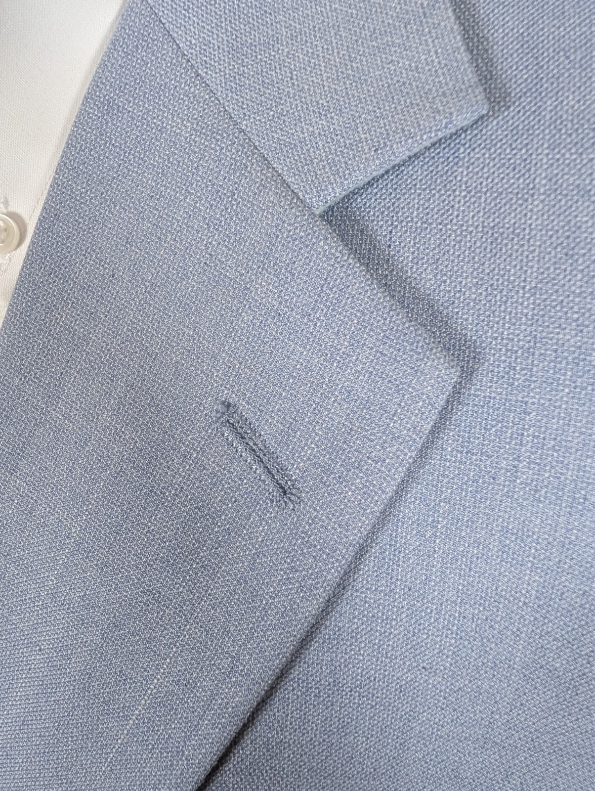 Covington Blazer Jacket Sport Coat Mens 42R Sky Blue Rayon 2 Button Front