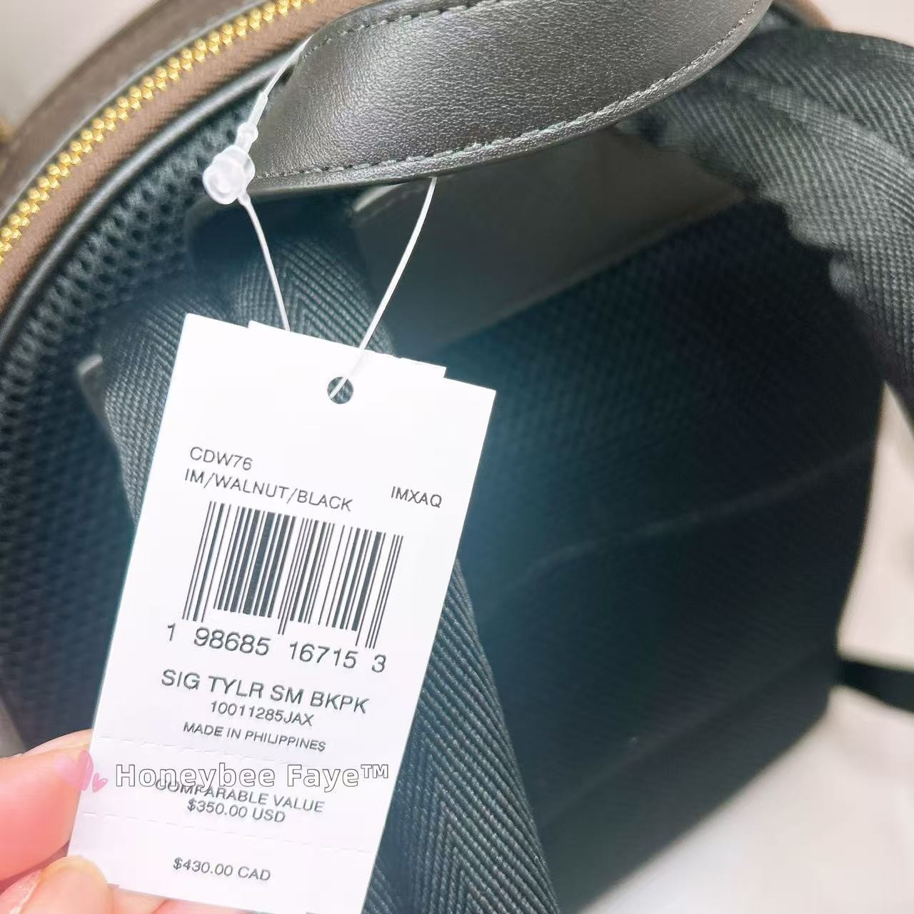 NWT Coach Taylor Small Backpack In Signature Canvas CDW76/CDW78/CEF46/CEF27