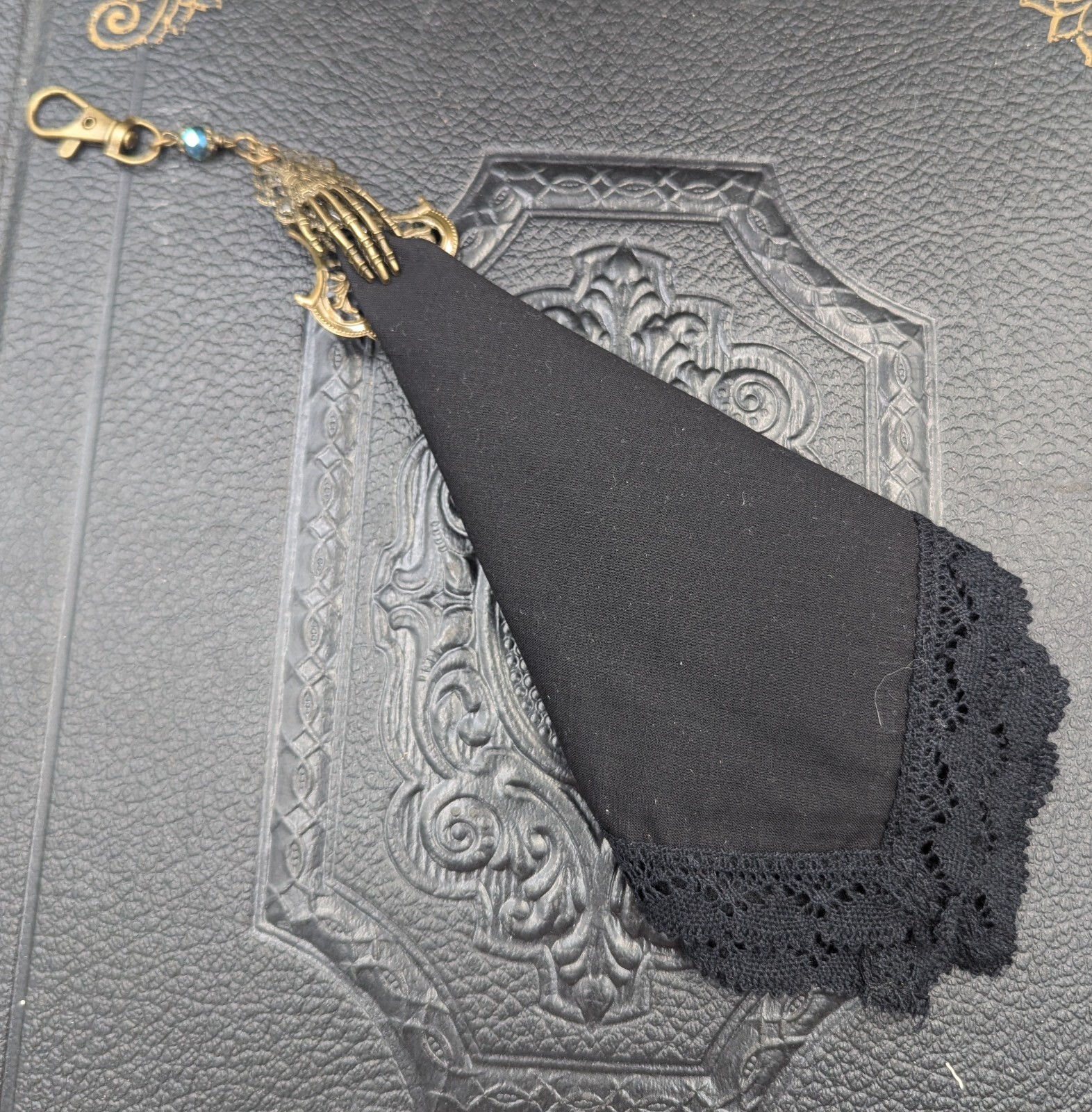 Skeleton Hand Handkerchief Clip Chatelaine Accessories With Or Without…