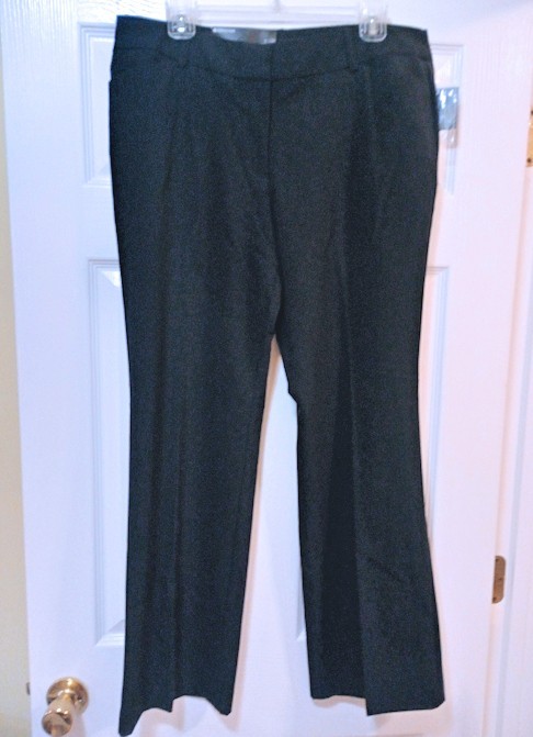 George Modern Fit Slacks Pants 14 Petite Below Waist Straight Fit Hip & Thigh