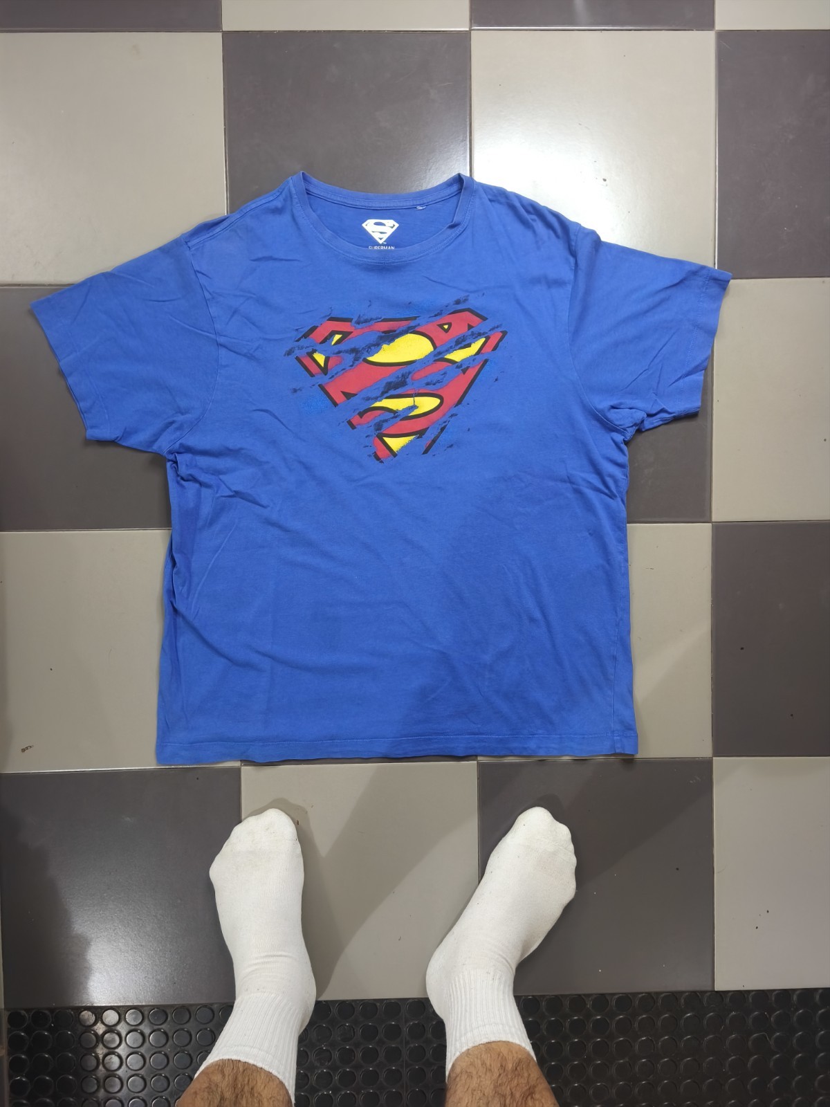 DC Comics Superman Blue T-Shirt | Size XXL | 100% Cotton | Good Condition