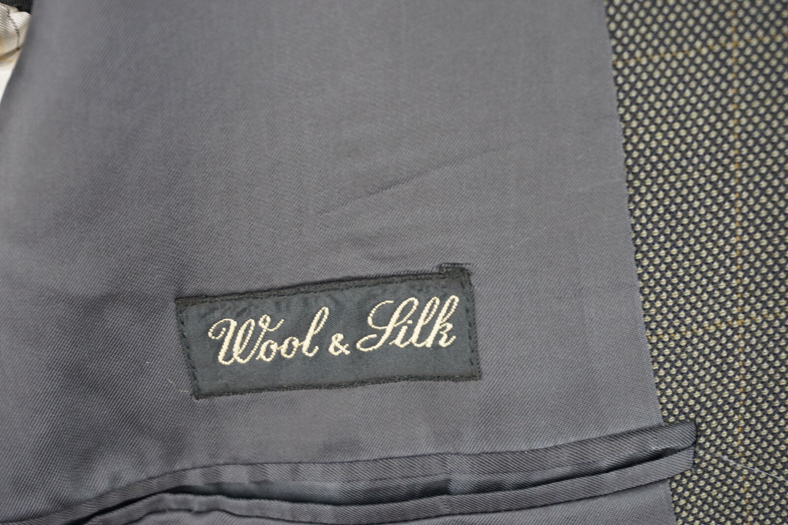 Ermenegildo Zegna Brown Nailhead Multicolor Windowpane Silk Blend 2 Pc Suit 44L