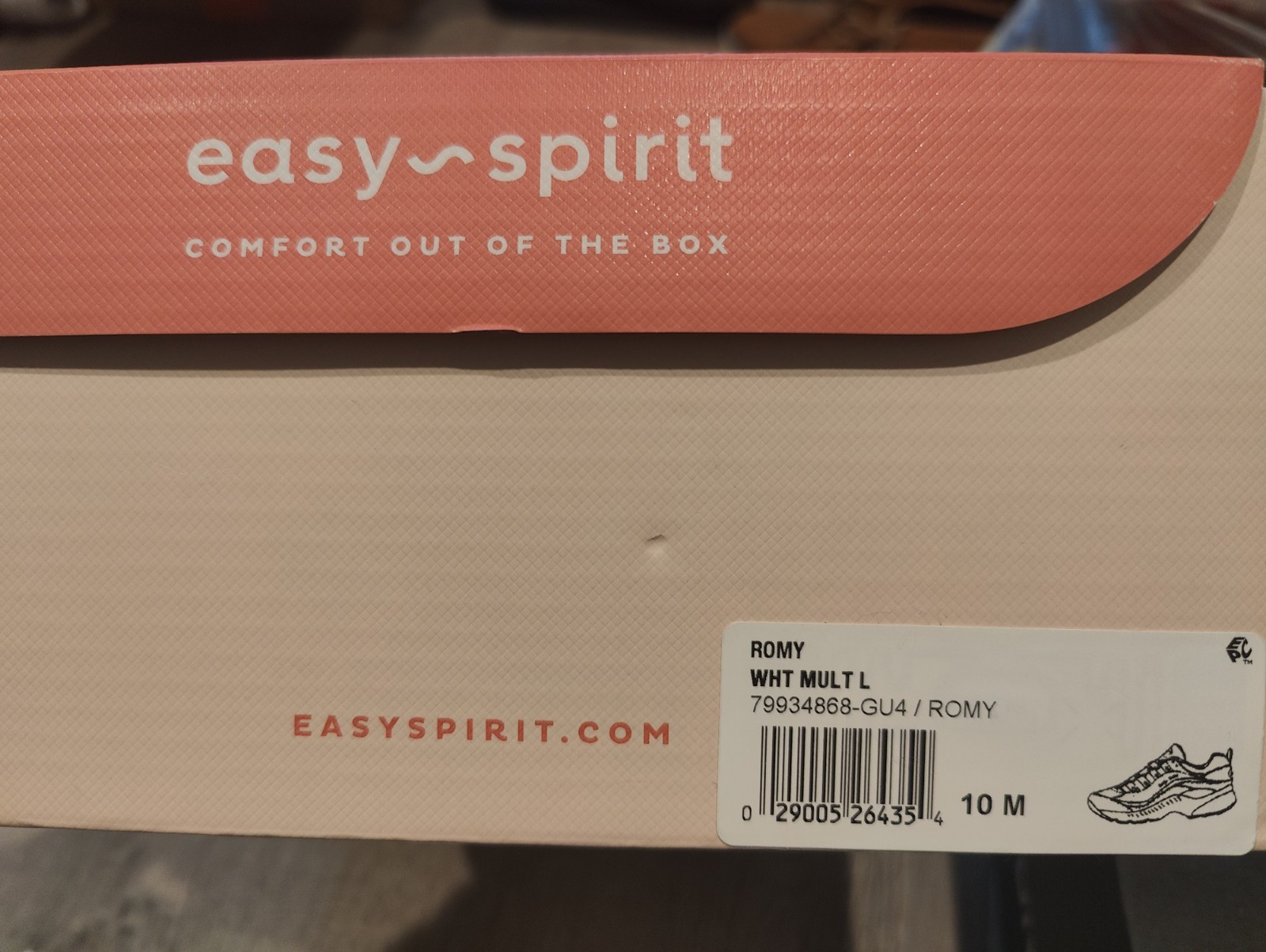 Easy Spirit Romy Walk Run Women’s Walking Sneakers Cushioned White 10 M