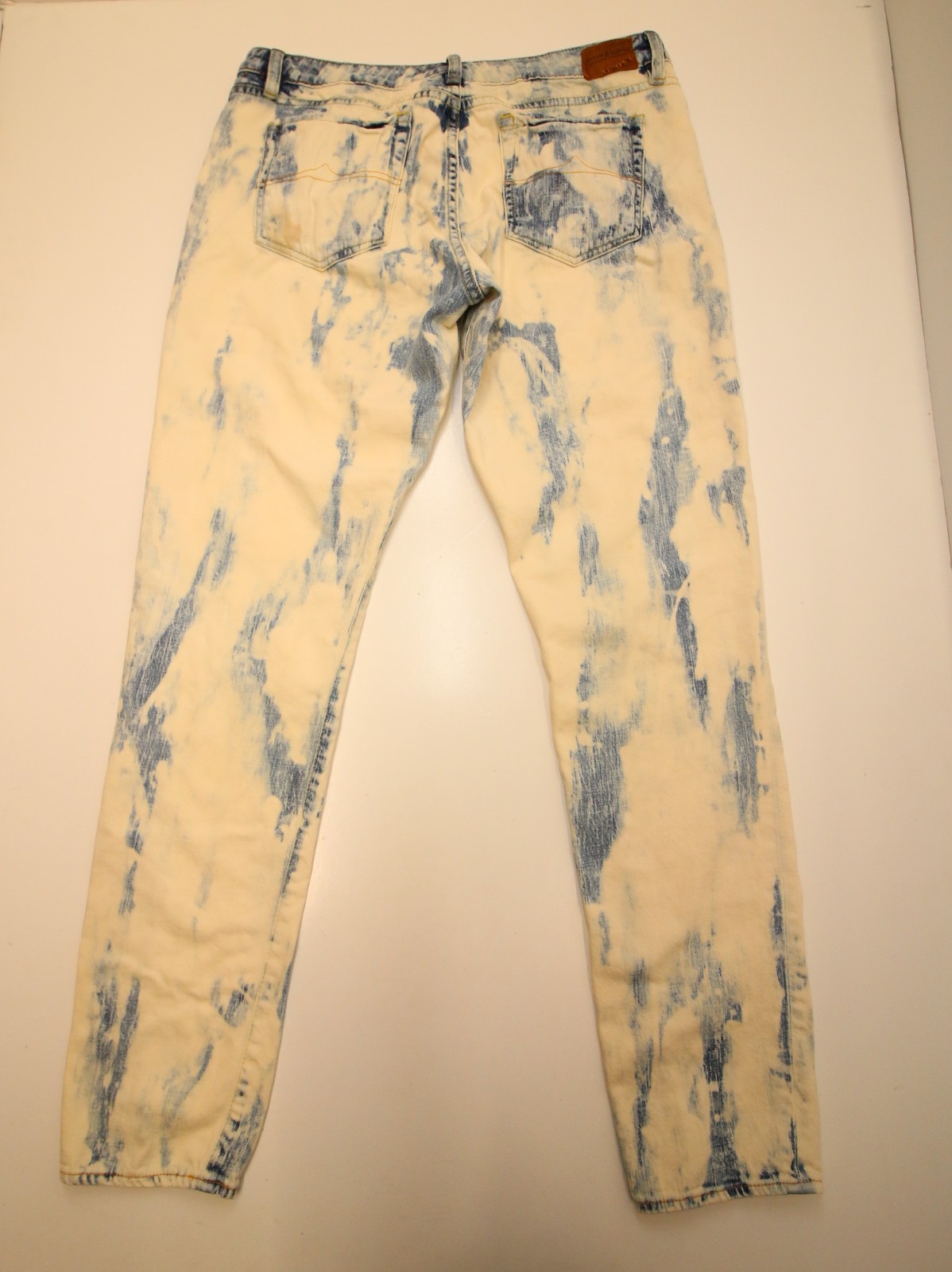 Denim & Supply Ralph Lauren Bleached Skinny Jeans Womens 32 34″Waist STAINS READ