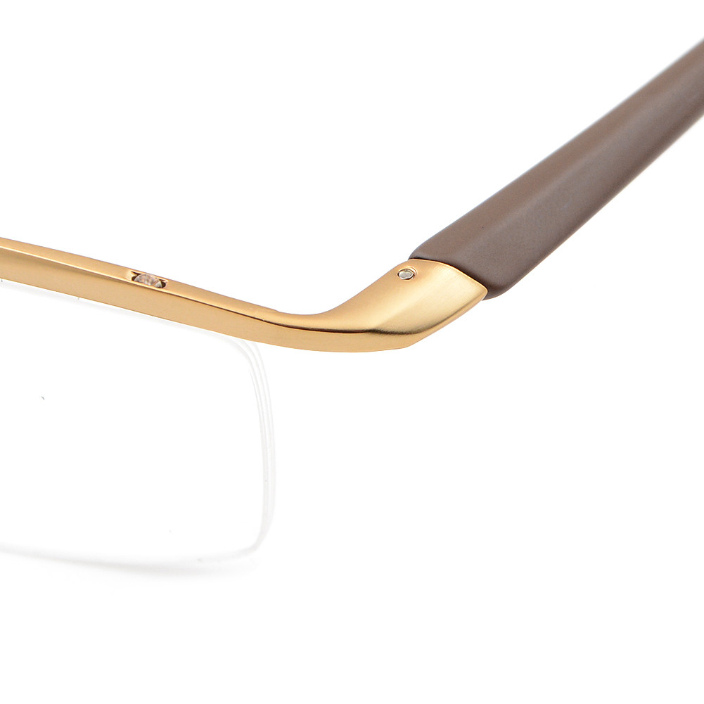 Men’s Half Rimless Photochromic Reading Glasses Single Vision UV400 +0.00 ~+4.00