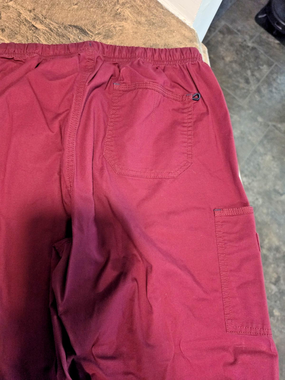 WonderFlex 2-Piece Scrub Set Women L Tall Fushia: HEALTHCARE/ NURSING/ VET