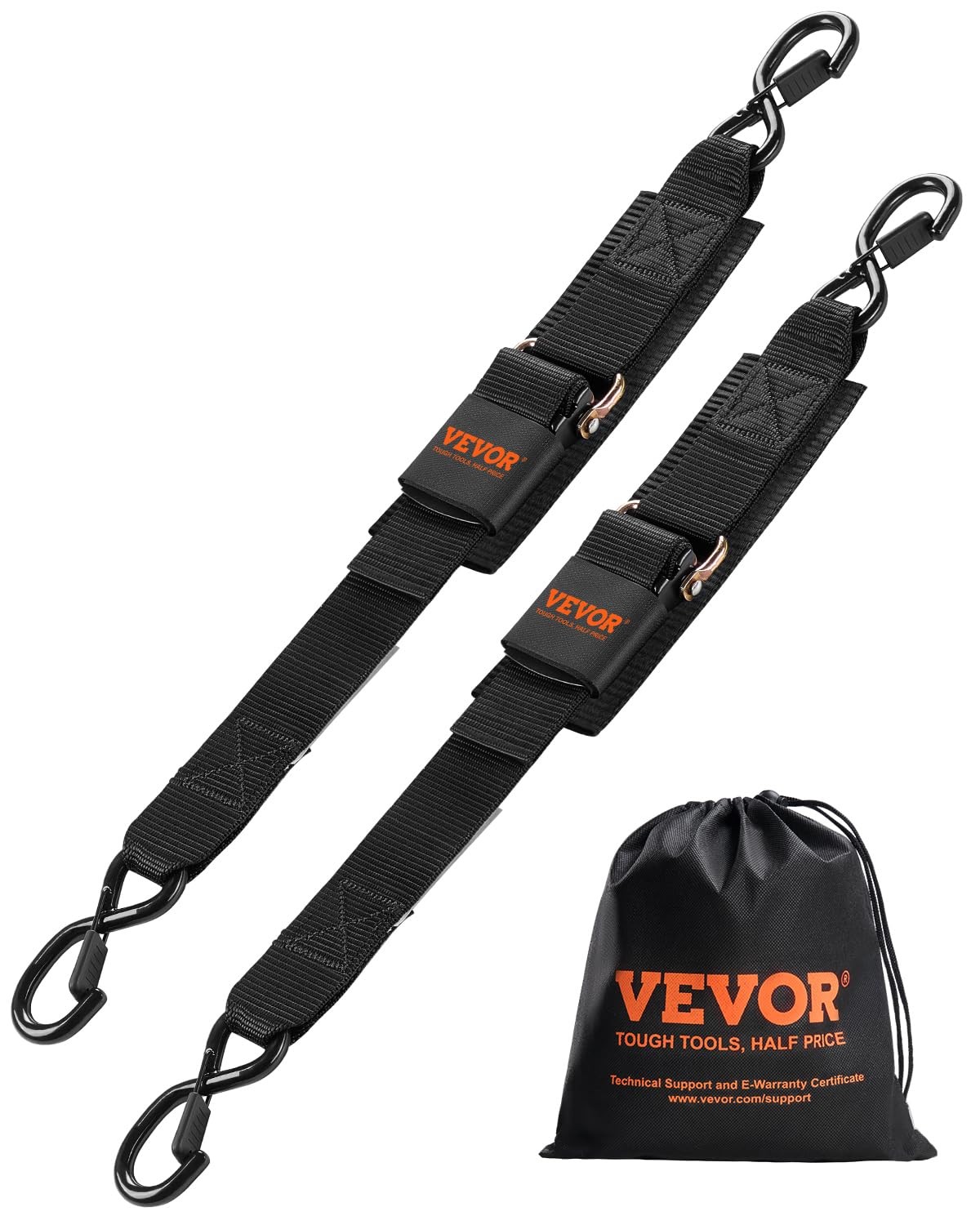 Vevor Boat Trailer Transom Straps 2Pk 2 X 24 Adjustable Boat Straps 1500Lb