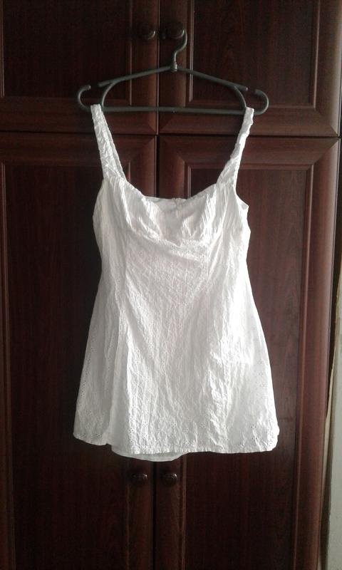 Women Lioness Dress White Polyester M