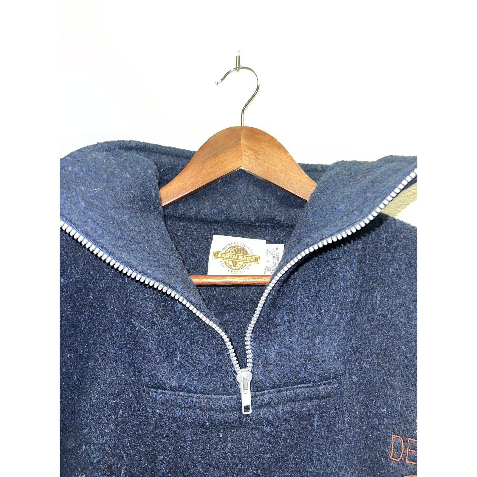 Vintage Denali Park Sweatshirt Jacket Alaska Bear Embroidery Earth Ragz Crewneck