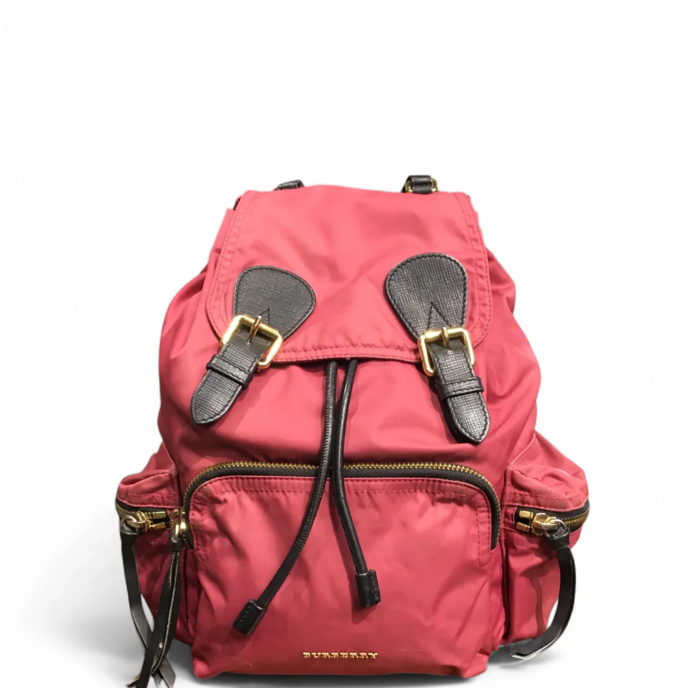 Burberry Backpack Red Nylon Calfskin (mg061126a1r)